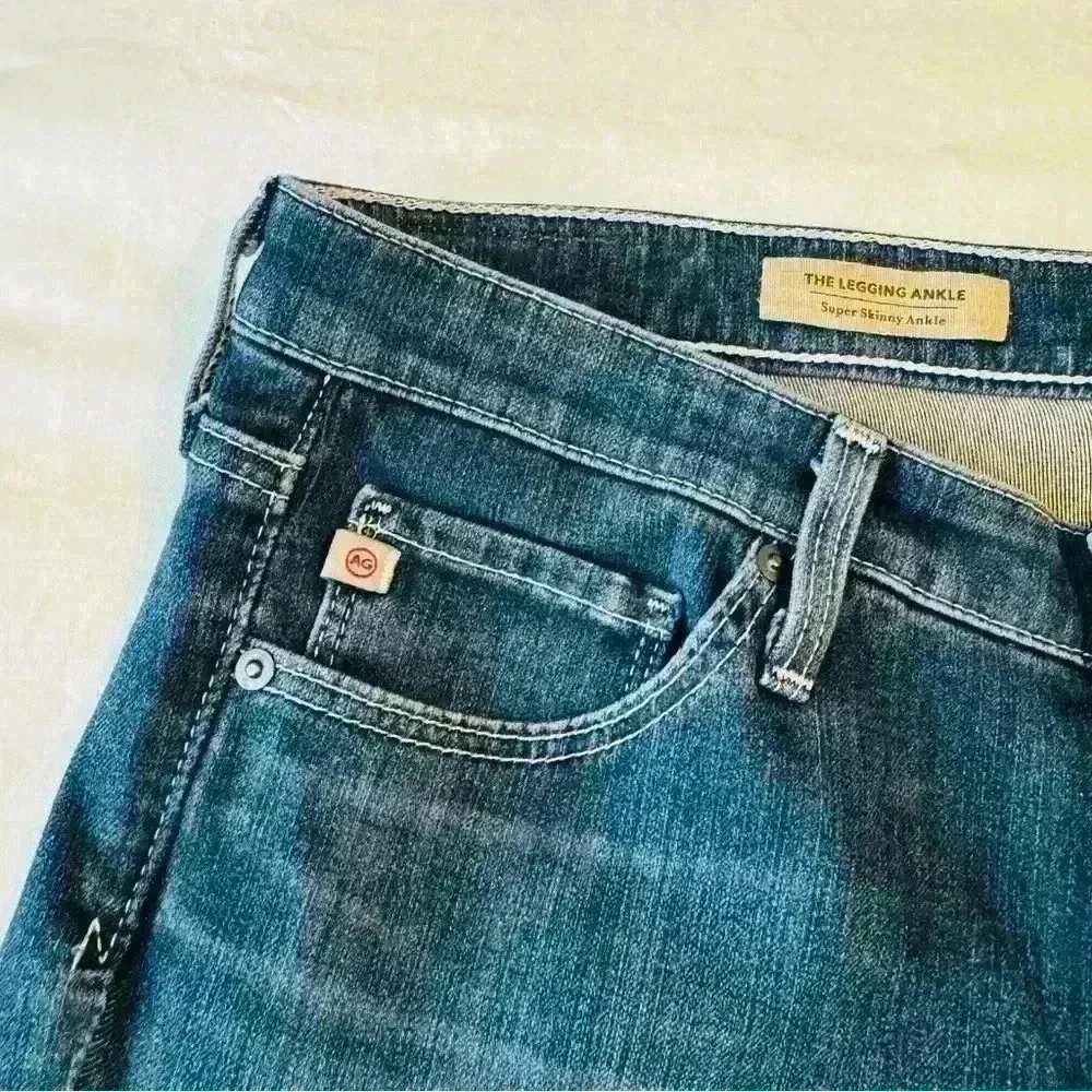 Adriano Goldschmied AG Women’s 28 Legging Ankle Super Skinny Contour 360 Jeans - Picture 2 of 12